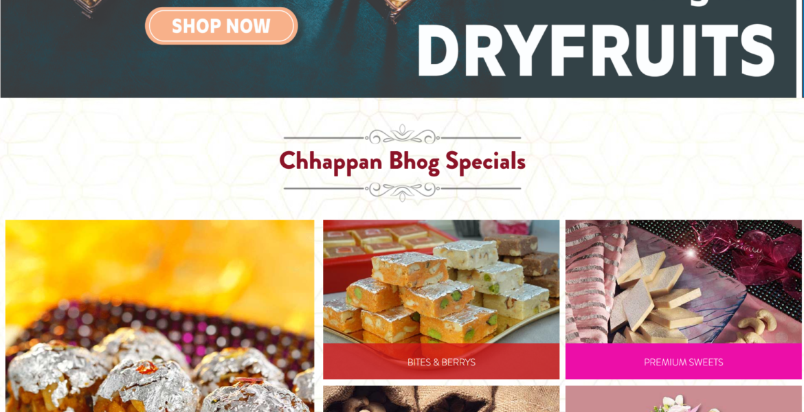 Chhappan Bhog E-Commerce Portal