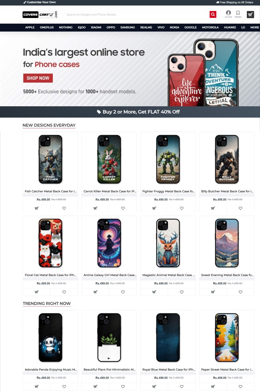 Coverese Business Landing Page