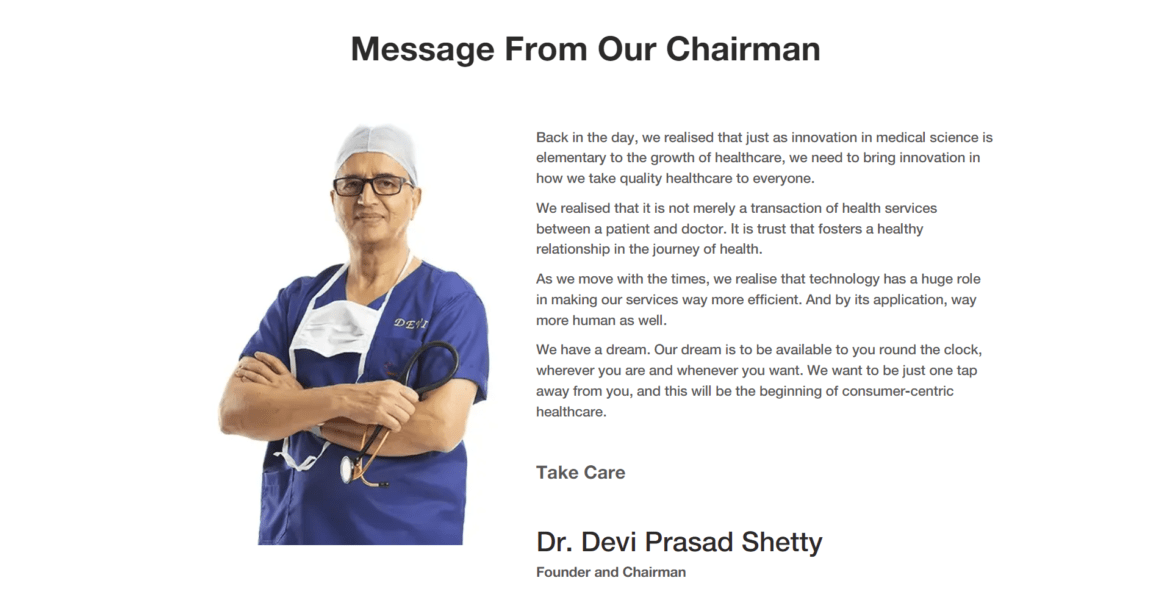 Narayana Health Portal