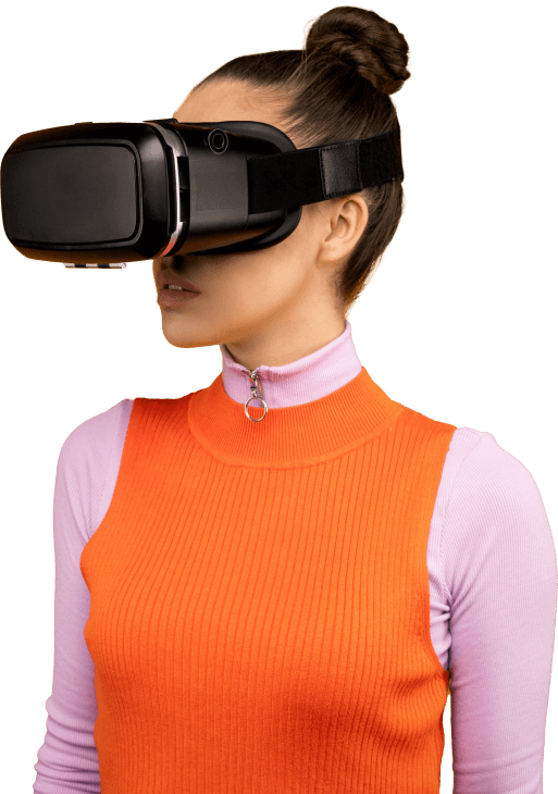 girl with computer vision