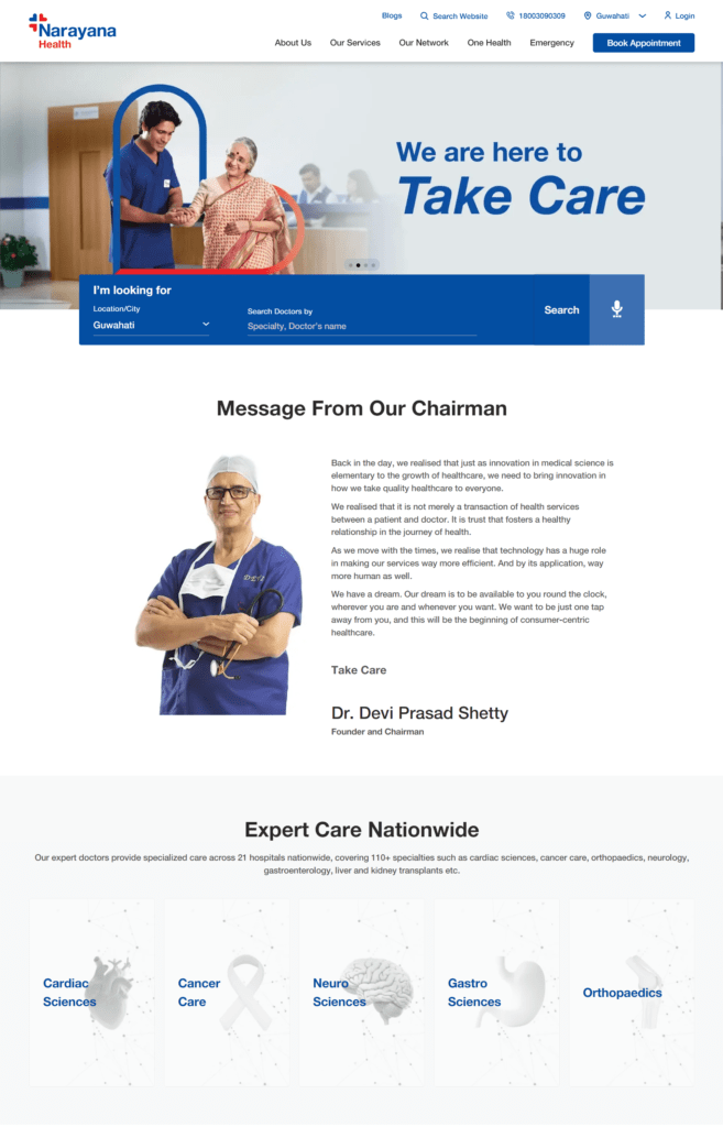 client website narayana